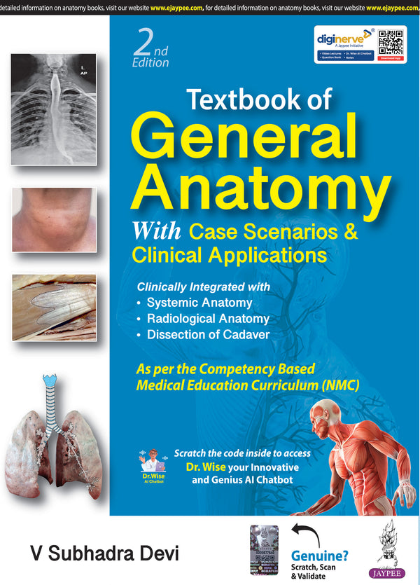 TEXTBOOK OF GENERAL ANATOMY, 2/E R.P., BY, V SUBHADRA DEVI