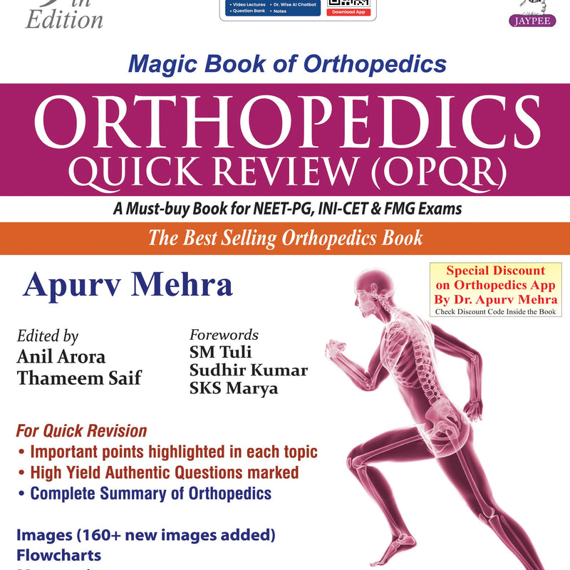 ORTHOPEDICS QUICK REVIEW (OPQR) 9/E R.P., 2025, APURV MEHRA
