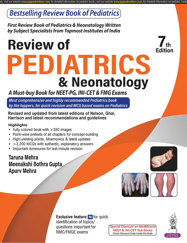 REVIEW OF PEDIATRICS & NEONATOLOGY 7/E R.P., 2025, TARUNA MEHRA