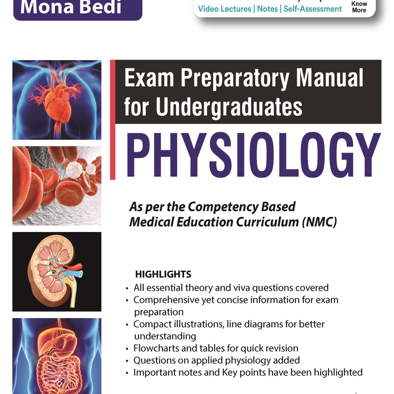 EXAM PREPARATORY MANUAL FOR UNDERGRADUATES PHYSIOLOGY 1/E, 2024, VP VARSHNEY