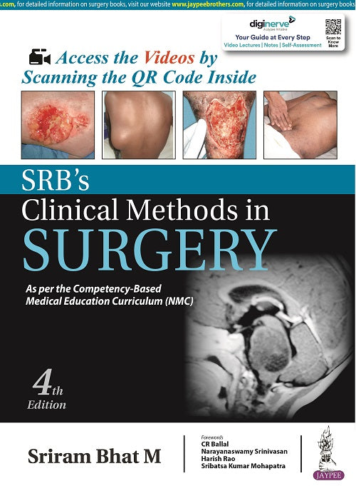 SRB’S CLINICAL METHODS IN SURGERY 4/E, 2023, SRIRAM BHAT M
