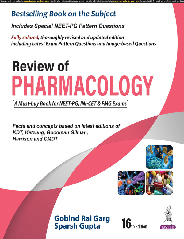 REVIEW OF PHARMACOLOGY, 16/E R.P., BY, GOBIND RAI GARG