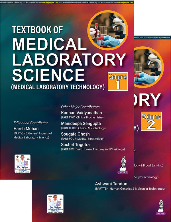 TEXTBOOK OF MEDICAL LABORATORY SCIENCE (MEDICAL LABORATORY TECHNOLOGY) (2VOLS) 1/E, 2025, HARSH MOHAN