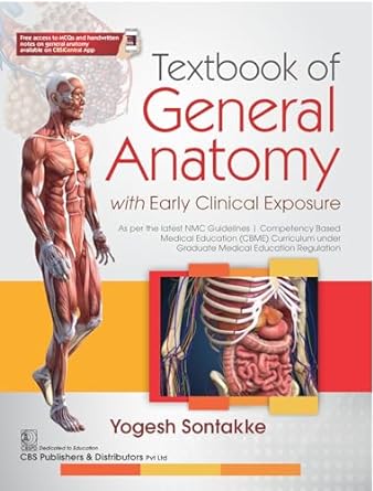 Textbook of General Anatomy 1st/2024 by Yogesh Sontakke