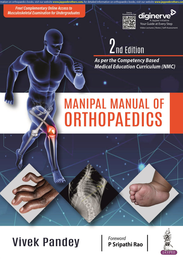 MANIPAL MANUAL OF ORTHOPAEDICS (FREE! COMPLEMENTARY ONLINE ACCESS TO MUSCULOSKELETAL EXAMINATION FOR 2/E R.P., 2024, VIVEK PANDEY