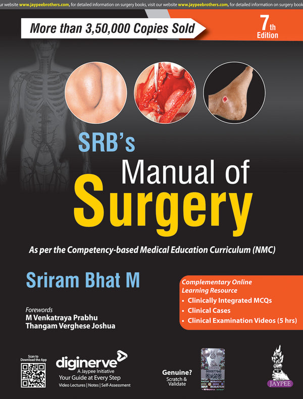 SRB’S MANUAL OF SURGERY 7/E R.P., 2025, SRIRAM BHAT M