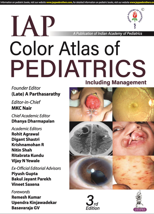 IAP COLOR ATLAS OF PEDIATRICS 3/E, 2024, A PARTHASARATHY
