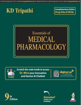 ESSENTIALS OF MEDICAL PHARMACOLOGY 9TH EDITION 2024 by KD TRIPATHI

9789356962026