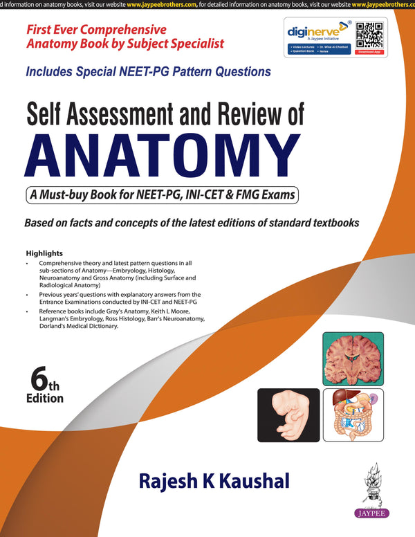 SELF ASSESSMENT AND REVIEW OF ANATOMY 6/E R.P., 2025, RAJESH K KAUSHAL