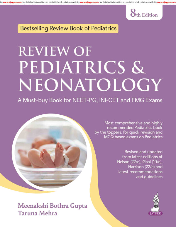 REVIEW OF PEDIATRICS & NEONATOLOGY, 8/E, BY, TARUNA MEHRA