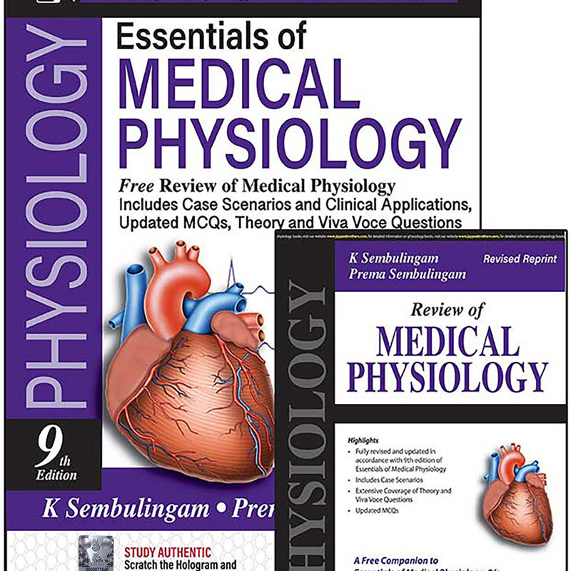 Essentials of Medical Physiology, 9/E for MBBS 1st Year Students (with Free Book on Review of Medical Physiology)