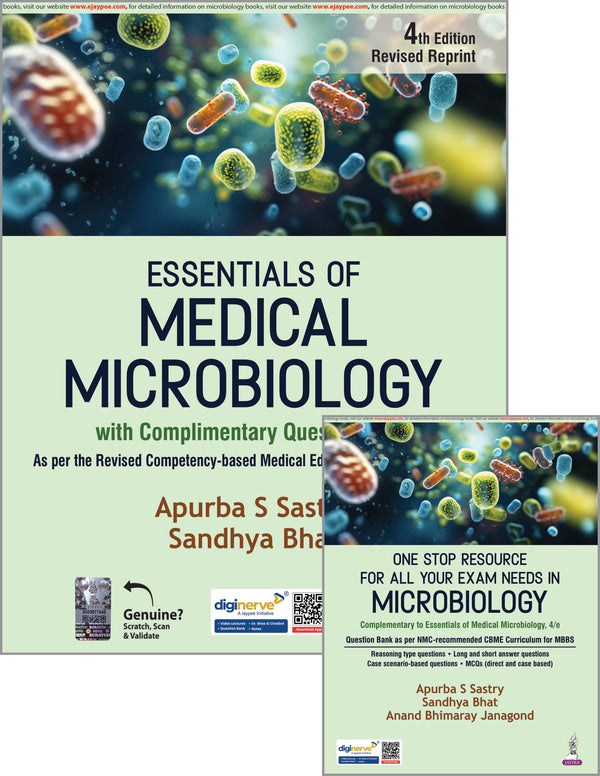 ESSENTIALS OF MEDICAL MICROBIOLOGY WITH COMPLIMENTARY QUESTION BOOK, 4/E,REV.R.P., BY, APURBA SANKAR SASTRY