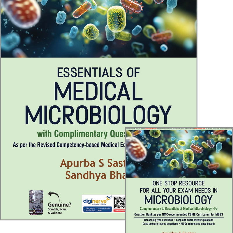 ESSENTIALS OF MEDICAL MICROBIOLOGY WITH COMPLIMENTARY QUESTION BOOK, 4/E,REV.R.P., BY, APURBA SANKAR SASTRY