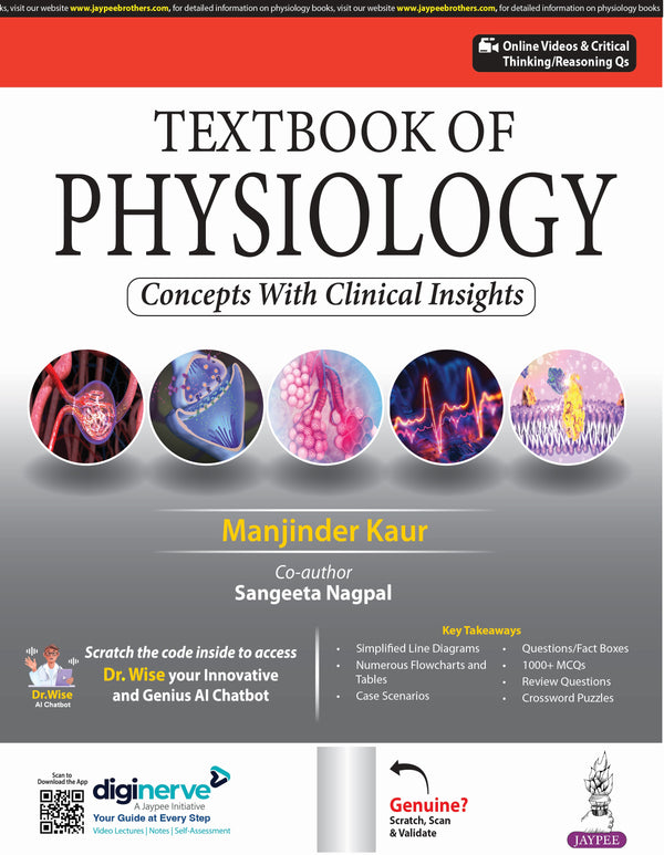 TEXTBOOK OF PHYSIOLOGY CONCEPTS WITH CLINICAL INSIGHTS 1/E, 2025, MANJINDER KAUR