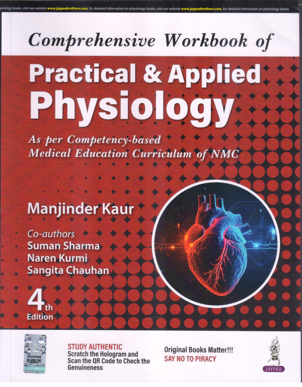 Comprehensive Workbook of Practical and Applied Physiology 4th/2024 by Manjinder Kaur