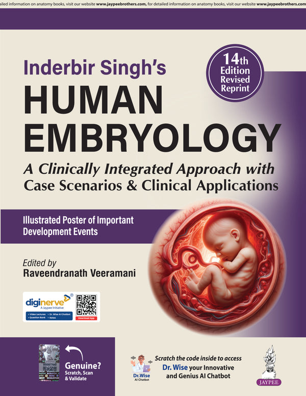 Inderbir Singh Human Embryology 14th Edition 2025 By Raveendranath Veeramani