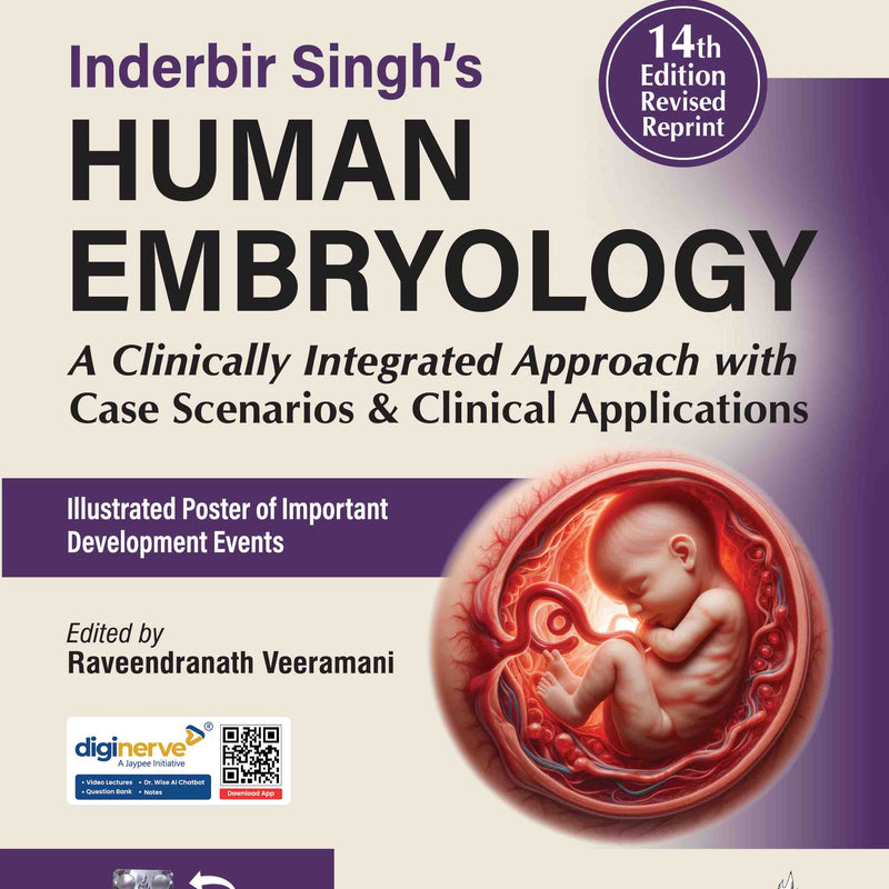 INDERBIR SINGH'S HUMAN EMBRYOLOGY, 14/E,REV.R.P., BY, RAVEENDRANATH VEERAMANI