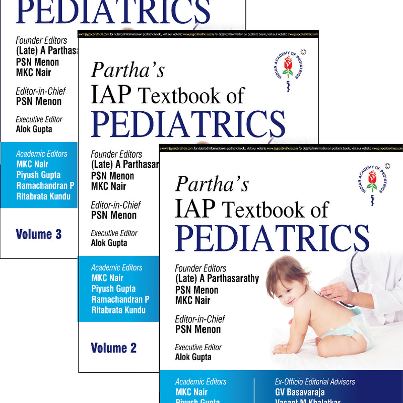 PARTHA'S IAP TEXTBOOK OF PEDIATRICS (3VOLS) 8/E, 2025, PSN MENON