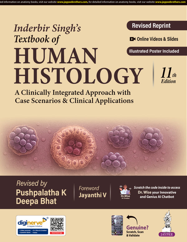 INDERBIR SINGH'S TEXTBOOK OF HUMAN HISTOLOGY, 11/E,REV.R.P., BY, PUSHPALATHA K