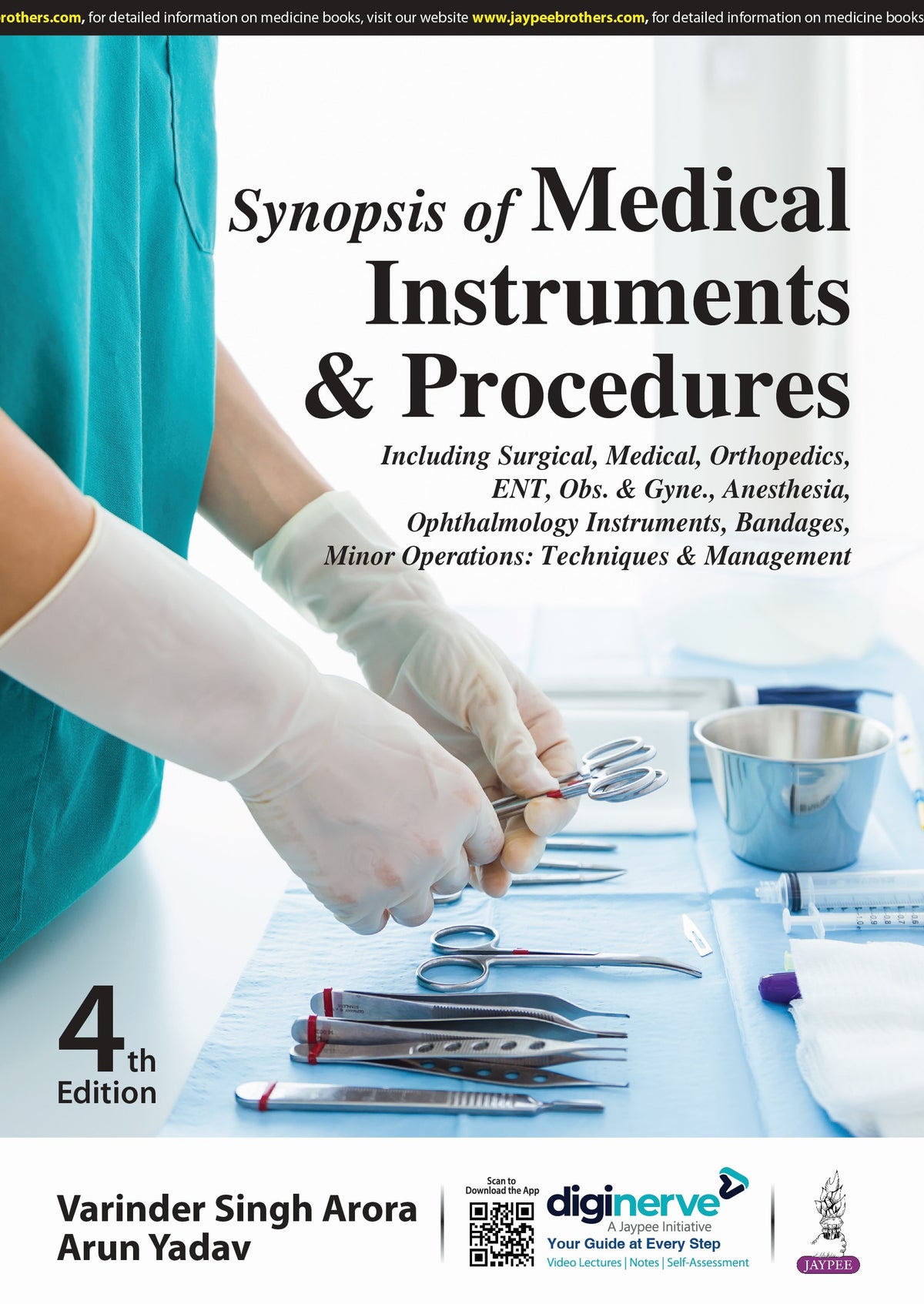 VARINDER SINGH ARORA, SYNOPSIS OF MEDICAL INSTRUMENTS & PROCEDURES, 4/E, 9789356968387