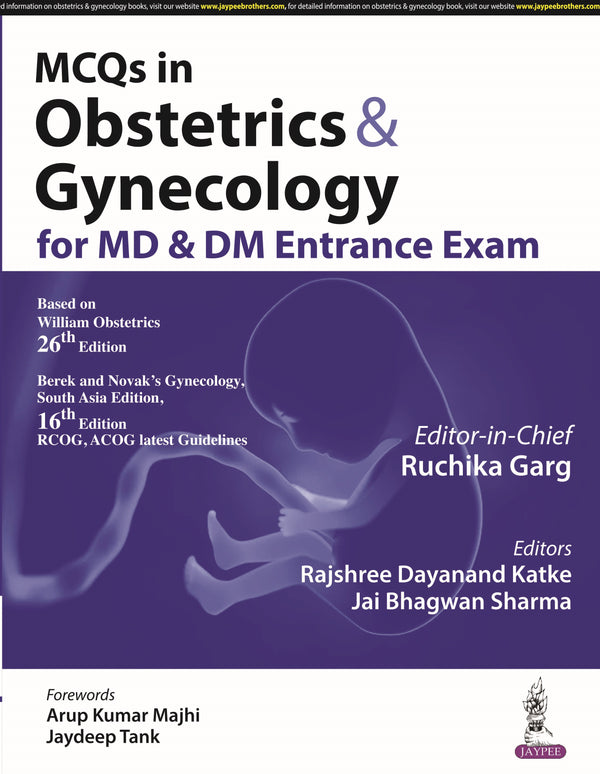 MCQS IN OBSTETRICS & GYNECOLOGY FOR MD & DM ENTRANCE EXAM, 1/E R.P., BY, RUCHIKA GARG