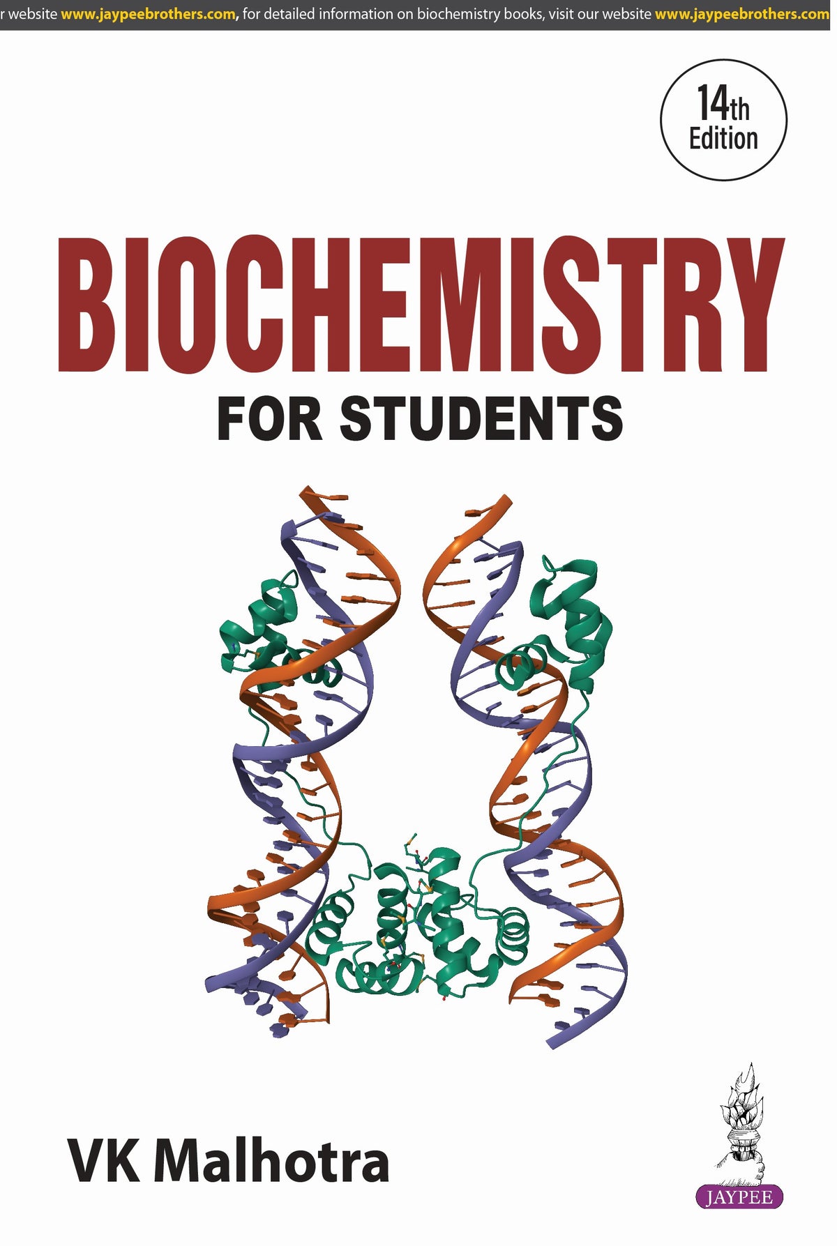 VK MALHOTRA, BIOCHEMISTRY FOR STUDENTS, 14/E, 9789356969131