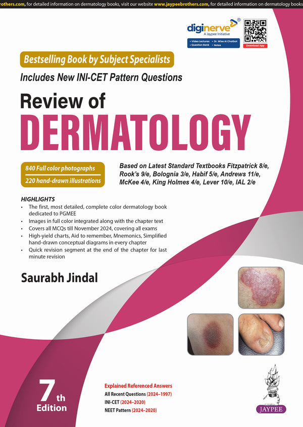 REVIEW OF DERMATOLOGY 7/E, 2025, SAURABH JINDAL