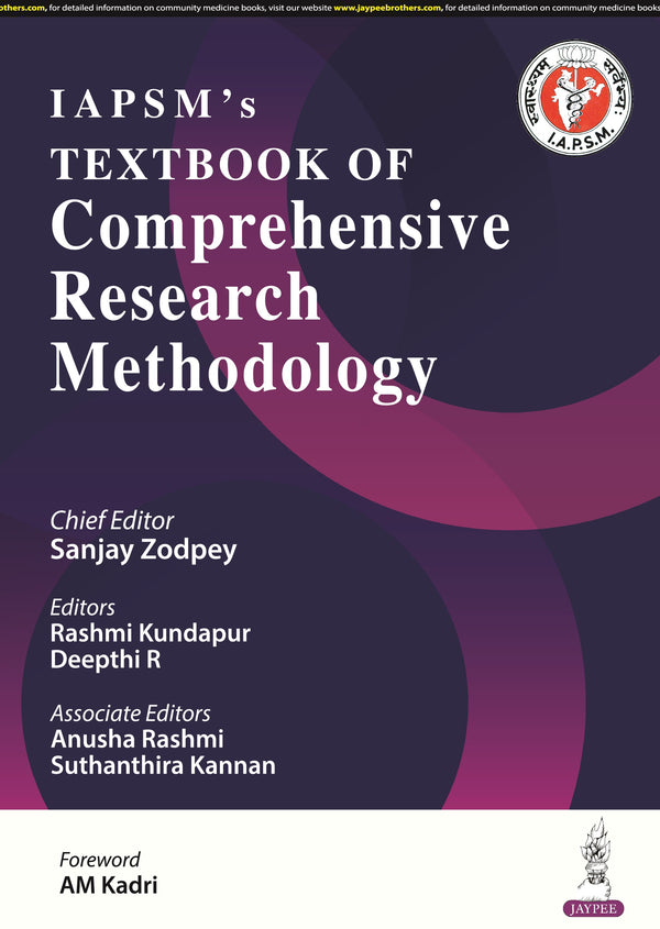 IAPSM'S TEXTBOOK OF COMPREHENSIVE RESEARCH METHODOLOGY 1/E, 2024, SANJAY ZODPEY