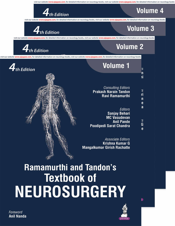 Ramamurthi and Tandon's Textbook of NEUROSURGERY (4 Volumes) - 4th Edition