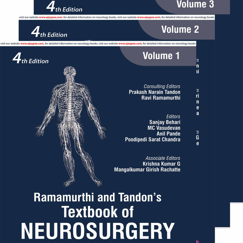 Ramamurthi and Tandon's Textbook of NEUROSURGERY (4 Volumes) - 4th Edition