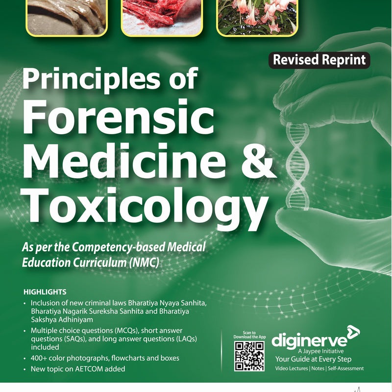 RAJESH BARDALE, PRINCIPLES OF FORENSIC MEDICINE & TOXICOLOGY, 4/E,REV.R.P., 9789366160191