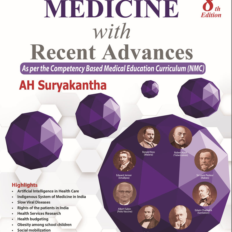 COMMUNITY MEDICINE WITH RECENT ADVANCES,8/E,AH SURYAKANTHA