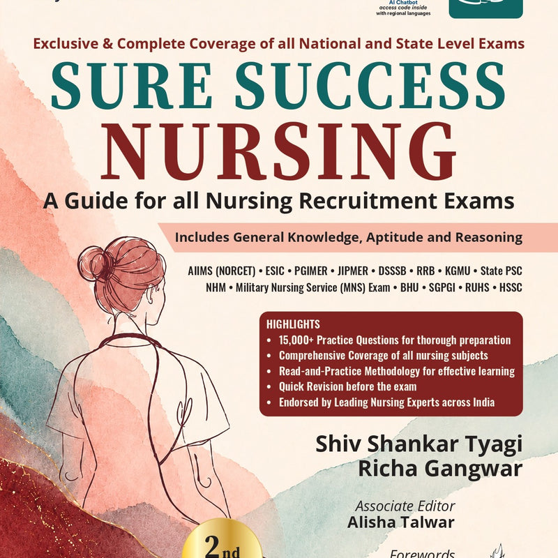 Sure Success Nursing, 2/E (2 Volumes) – Complete Guide for Nursing Recruitment Exams