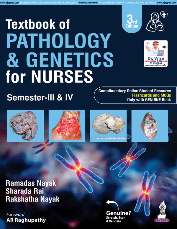 TEXTBOOK OF PATHOLOGY & GENETICS FOR NURSES (SEMESTER 3RD & 4TH), 3/E, RAMADAS NAYAK