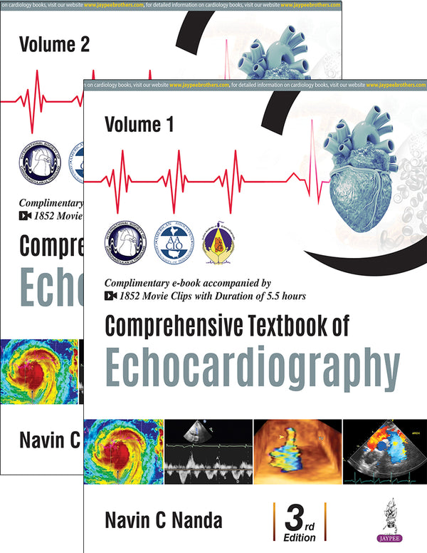 COMPREHENSIVE TEXTBOOK OF ECHOCARDIOGRAPHY (2VOLS) 3/E, 2025, NAVIN C NANDA