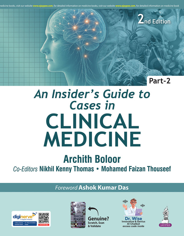 AN INSIDER’S GUIDE TO CASES IN CLINICAL MEDICINE PART-2, 2/E, BY, ARCHITH BOLOOR