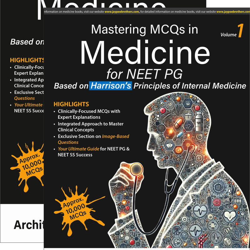 MASTERING MCQS IN MEDICINE FOR NEET PG (2VOLS) 1/E, 2025, ARCHITH BOLOOR