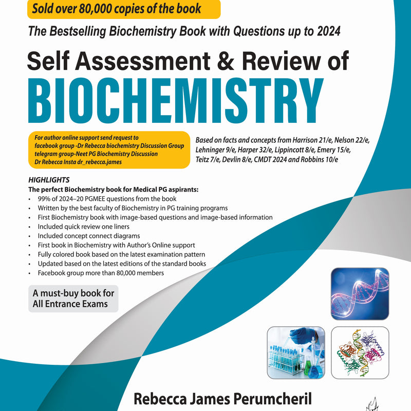 SELF ASSESSMENT & REVIEW OF BIOCHEMISTRY 9/E, 2025, REBECCA JAMES PERUMCHERIL
