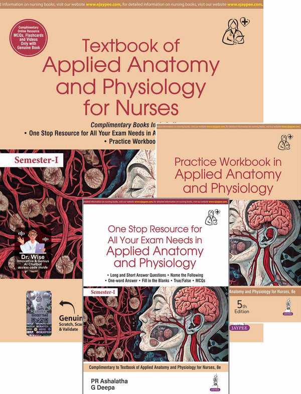 TEXTBOOK OF APPLIED ANATOMY AND PHYSIOLOGY FOR NURSES (COMPLIMENTARY BOOKS INCLUDED), 8/E, PR ASHALATHA