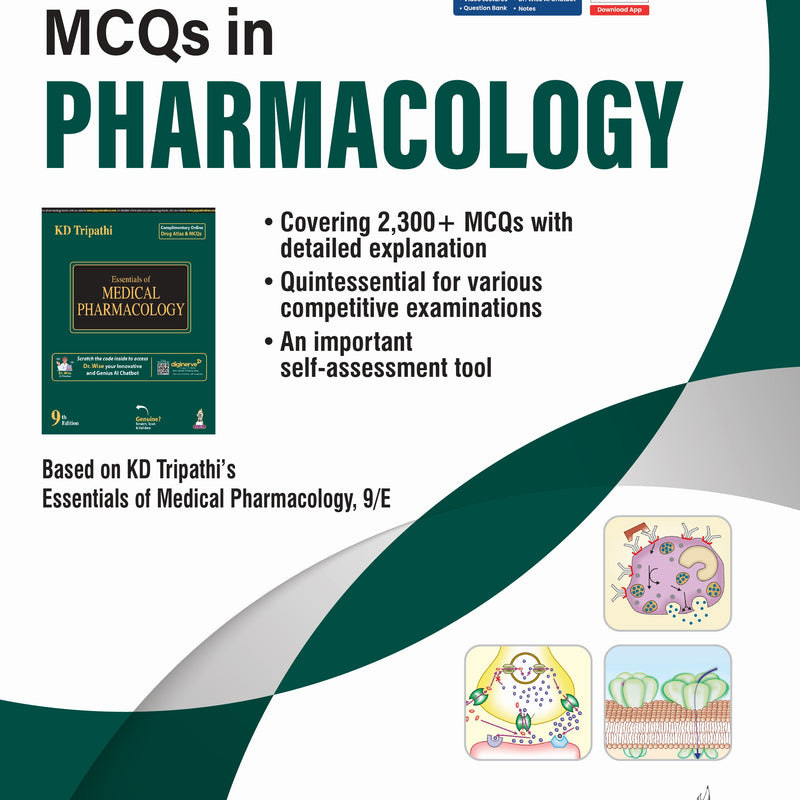 MCQS IN PHARMACOLOGY, 6/E, BY, KD TRIPATHI
