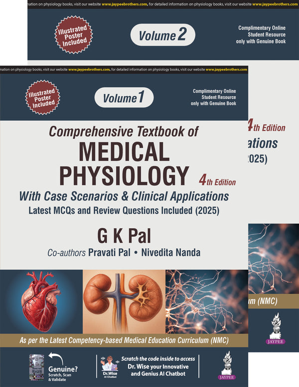 COMPREHENSIVE TEXTBOOK OF MEDICAL PHYSIOLOGY(2VOLS) WITH CASE SCENARIOS & CLINICAL APPLICATIONS, 4/E, BY, GOPAL KRUSHNA PAL