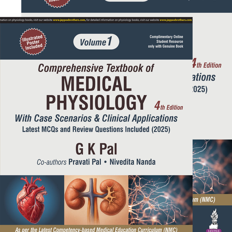 COMPREHENSIVE TEXTBOOK OF MEDICAL PHYSIOLOGY(2VOLS) WITH CASE SCENARIOS & CLINICAL APPLICATIONS, 4/E, BY, GOPAL KRUSHNA PAL