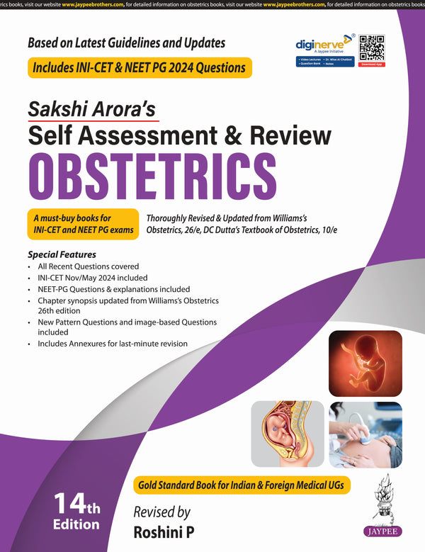 SAKSHI ARORA'S SELF ASSESSMENT & REVIEW OBSTETRICS 14/E, 2025, ROSHINI P