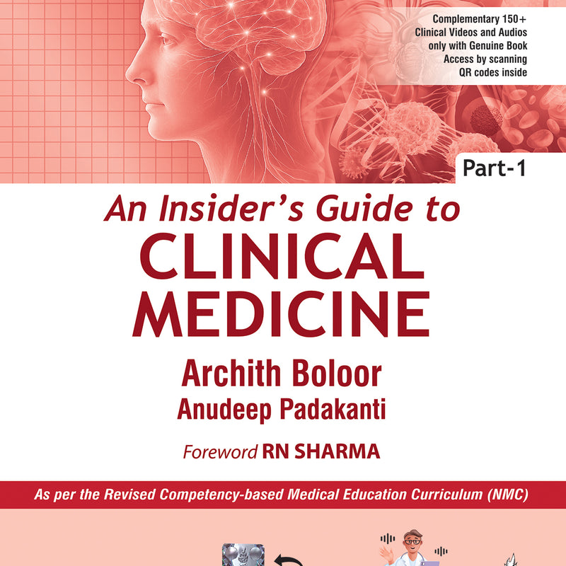 AN INSIDER'S GUIDE TO CLINICAL MEDICINE PART-1, 3/E, BY, ARCHITH BOLOOR