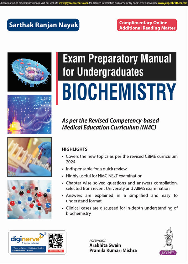 EXAM PREPARATORY MANUAL FOR UNDERGRADUATES BIOCHEMISTRY 1/E, 2025, SARTHAK RANJAN NAYAK