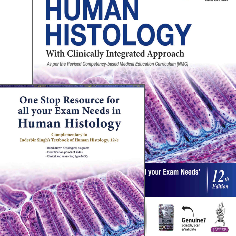Inderbir Singh's Textbook of Human Histology (With Clinically Integrated Approach) 12/e - Includes FREE One Stop Resource Book