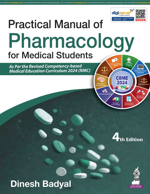 PRACTICAL MANUAL OF PHARMACOLOGY FOR MEDICAL STUDENTS, 4/E, BY, DINESH BADYAL