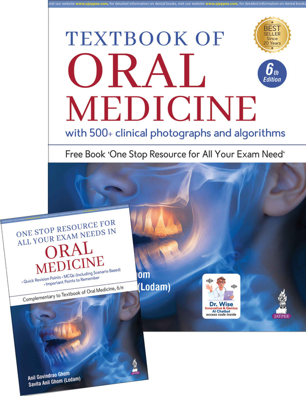 Textbook of Oral Medicine | Anil Govindrao Ghom | 6th Edition | 2026 | Jaypee
