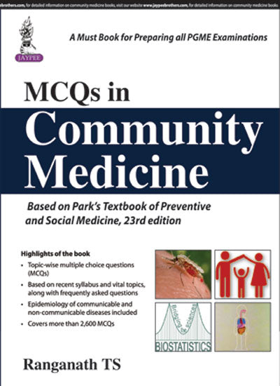 MCQS IN COMMUNITY MEDICINE 1/E, 2016, RANGANATH TS