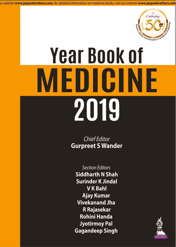 YEAR BOOK OF MEDICINE 2019, 1/E, BY, GURPREET S WANDER